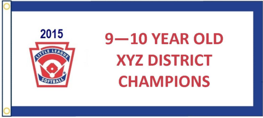 Little League® Custom Banners (Championship) *Brokerage fees may apply*