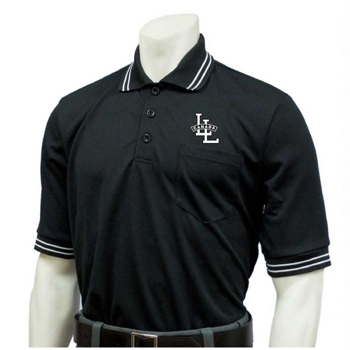 Little League Canada Black and Powder Blue Umpire Shirt **SEE DESCRIPTION ON HOW TO ORDER**