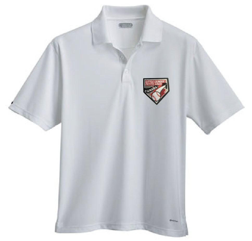 Men's Little League Canada Polo (Black, White, Red)